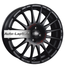 OZ 7,5x17/5x112 ET35 D75 Superturismo GT Matt Black + Red Lettering